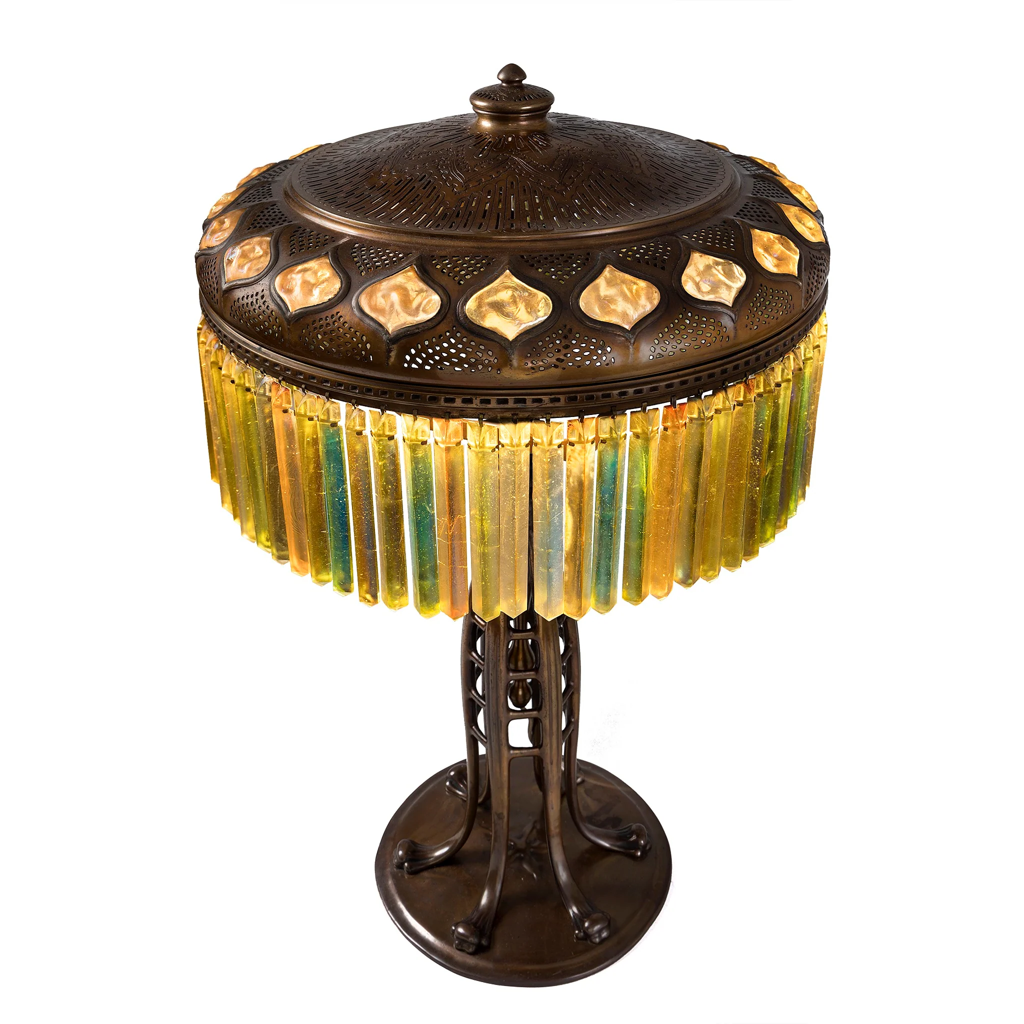 Tiffany Studios New York "Jeweled Prism" Table Lamp - Image 4