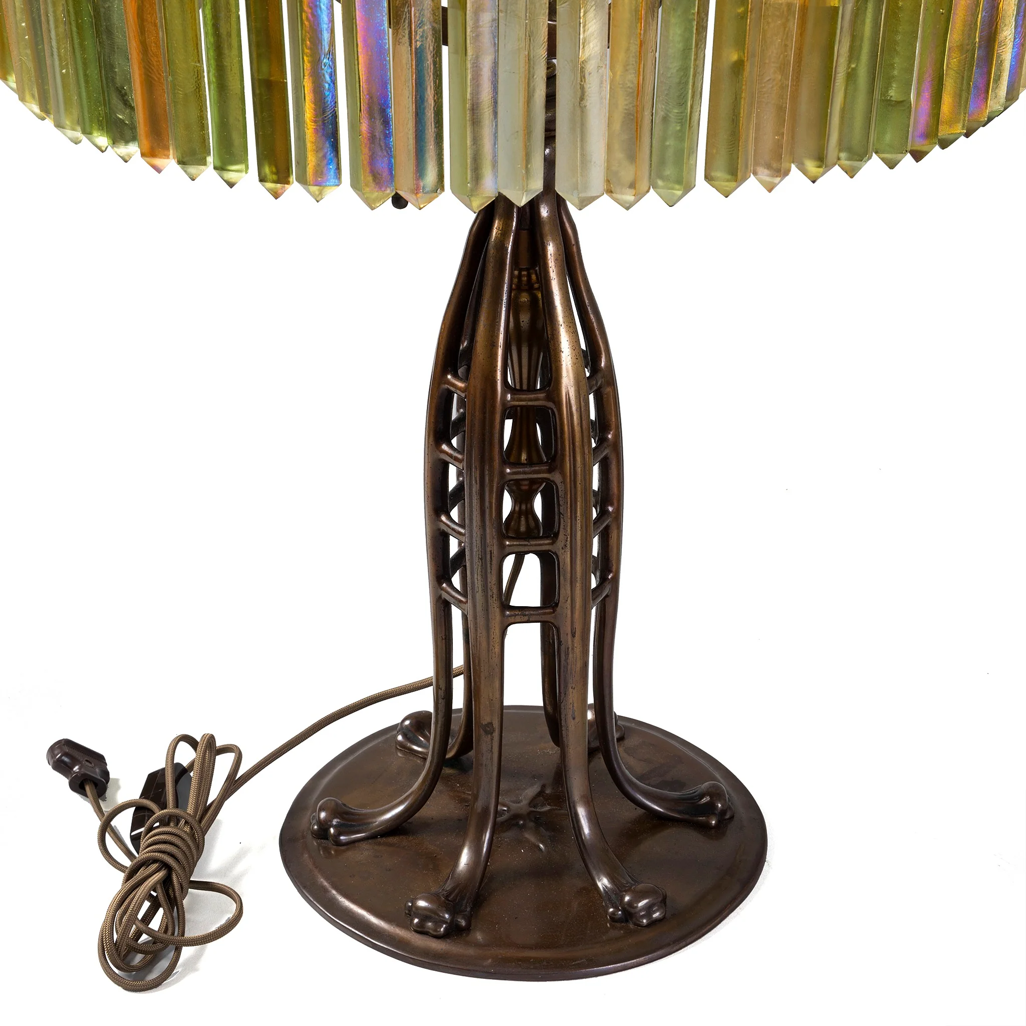 Tiffany Studios New York "Jeweled Prism" Table Lamp - Image 8