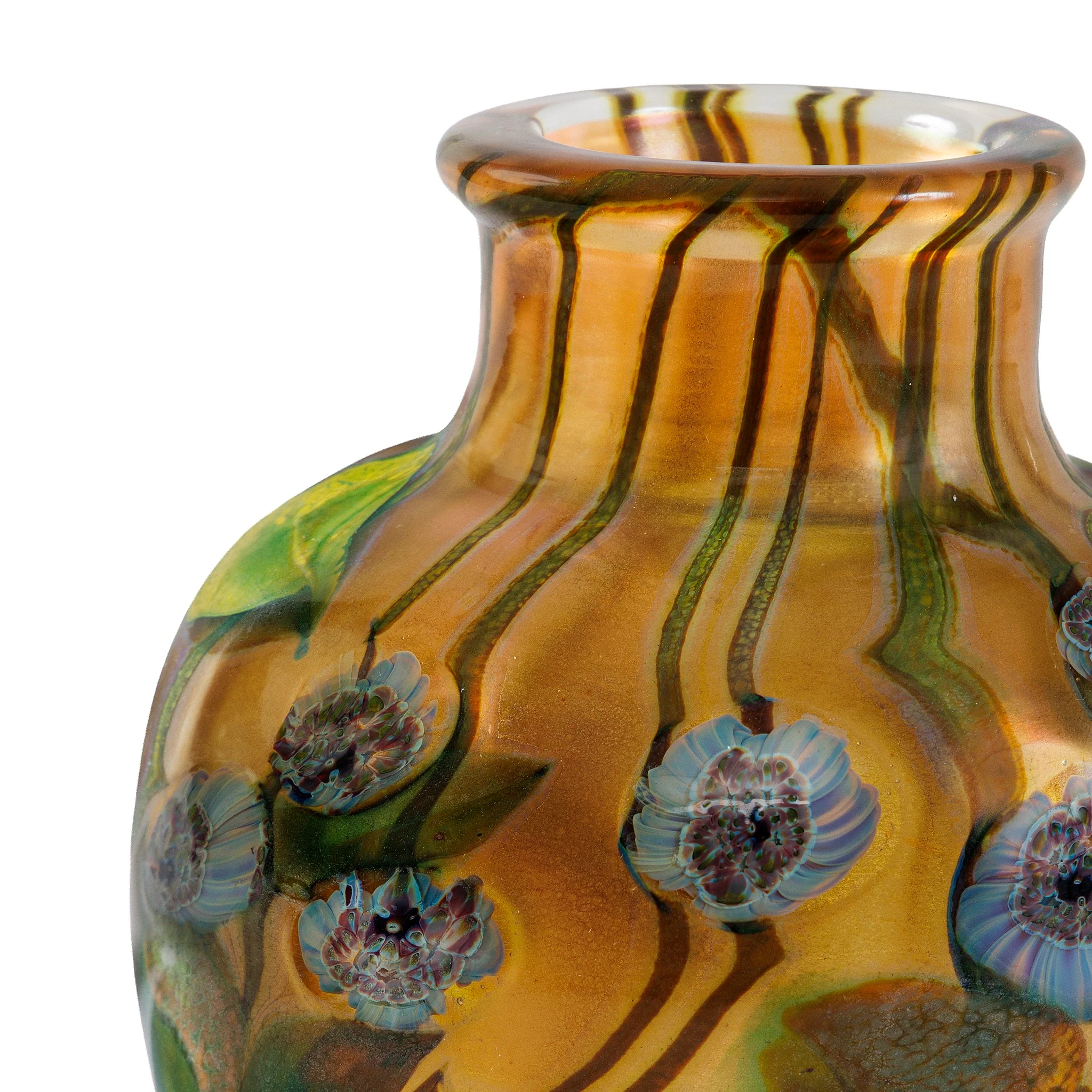 Tiffany Studios New York "Millefiori" Paperweight Favrile Glass Vase - Image 4