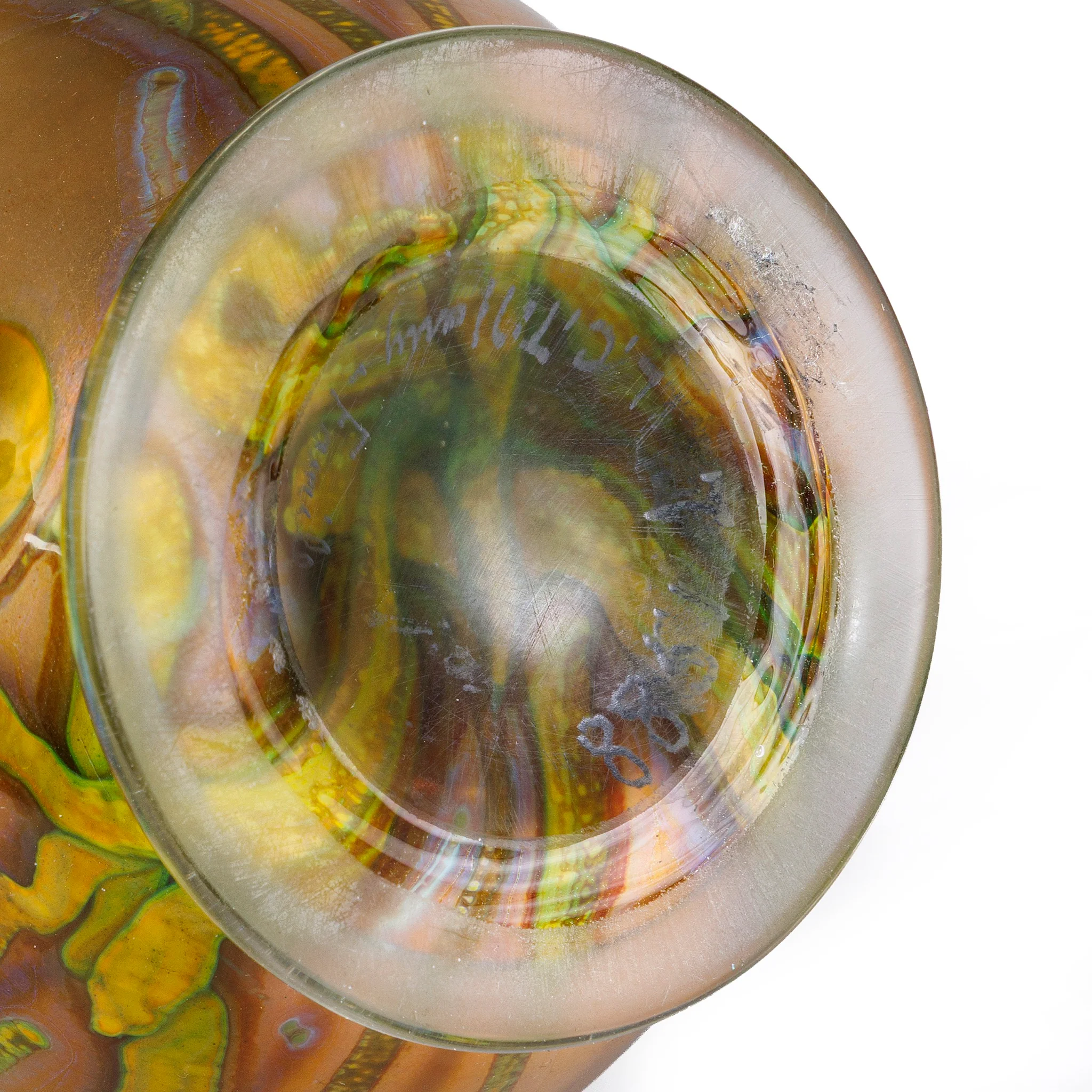 Tiffany Studios New York "Millefiori" Paperweight Favrile Glass Vase - Image 6