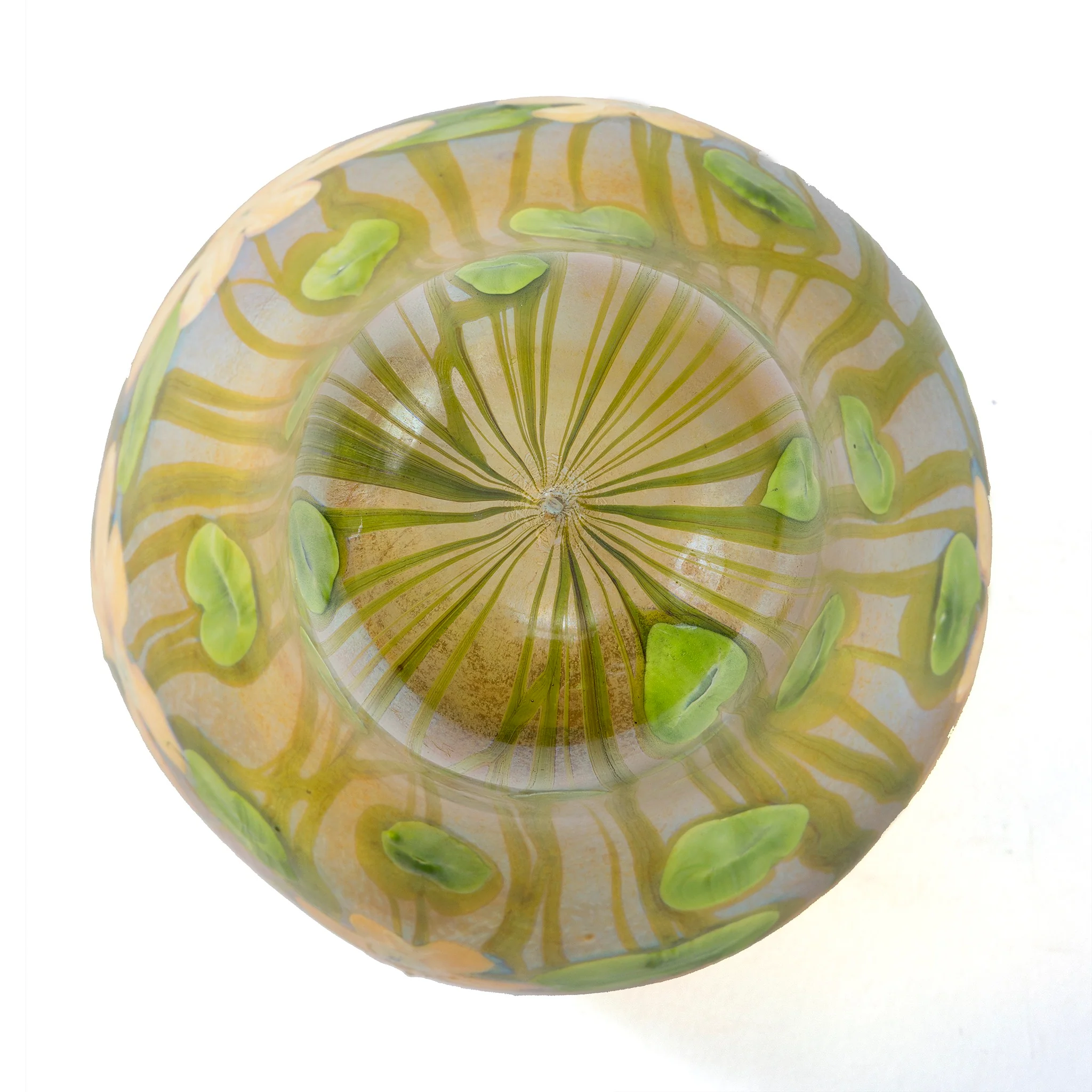 Tiffany Studios New York "Nasturtium" Favrile Stalactite Chandelier - Image 7