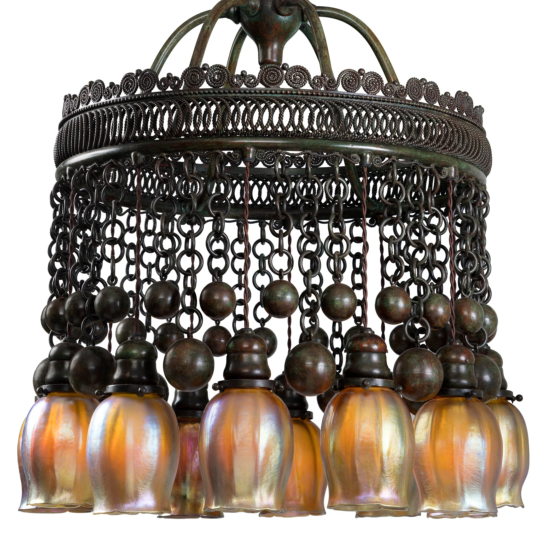 Tiffany Studios New York "Moorish" Chandelier - Image 4