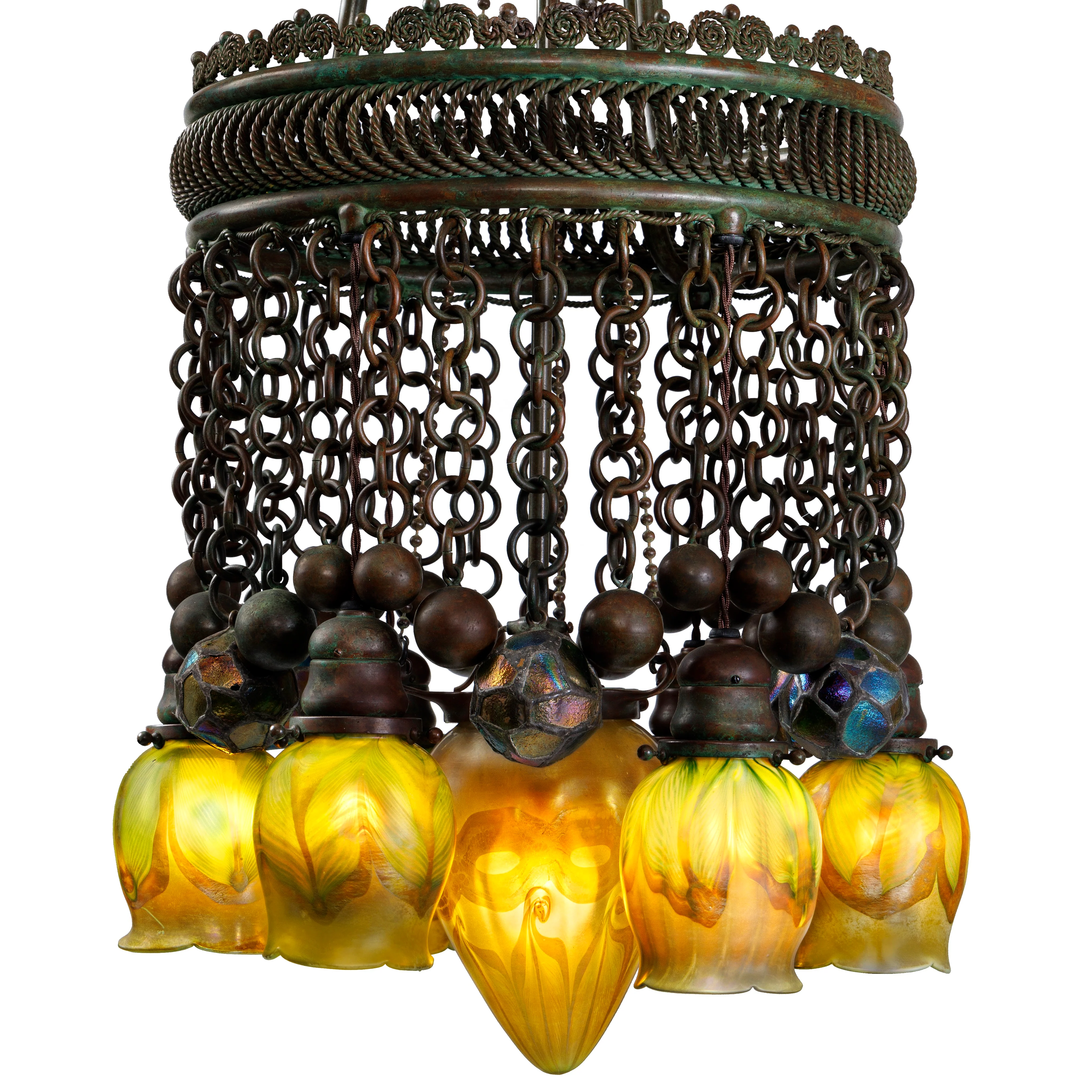 Tiffany Studios New York "Moorish" Chandelier - Image 4