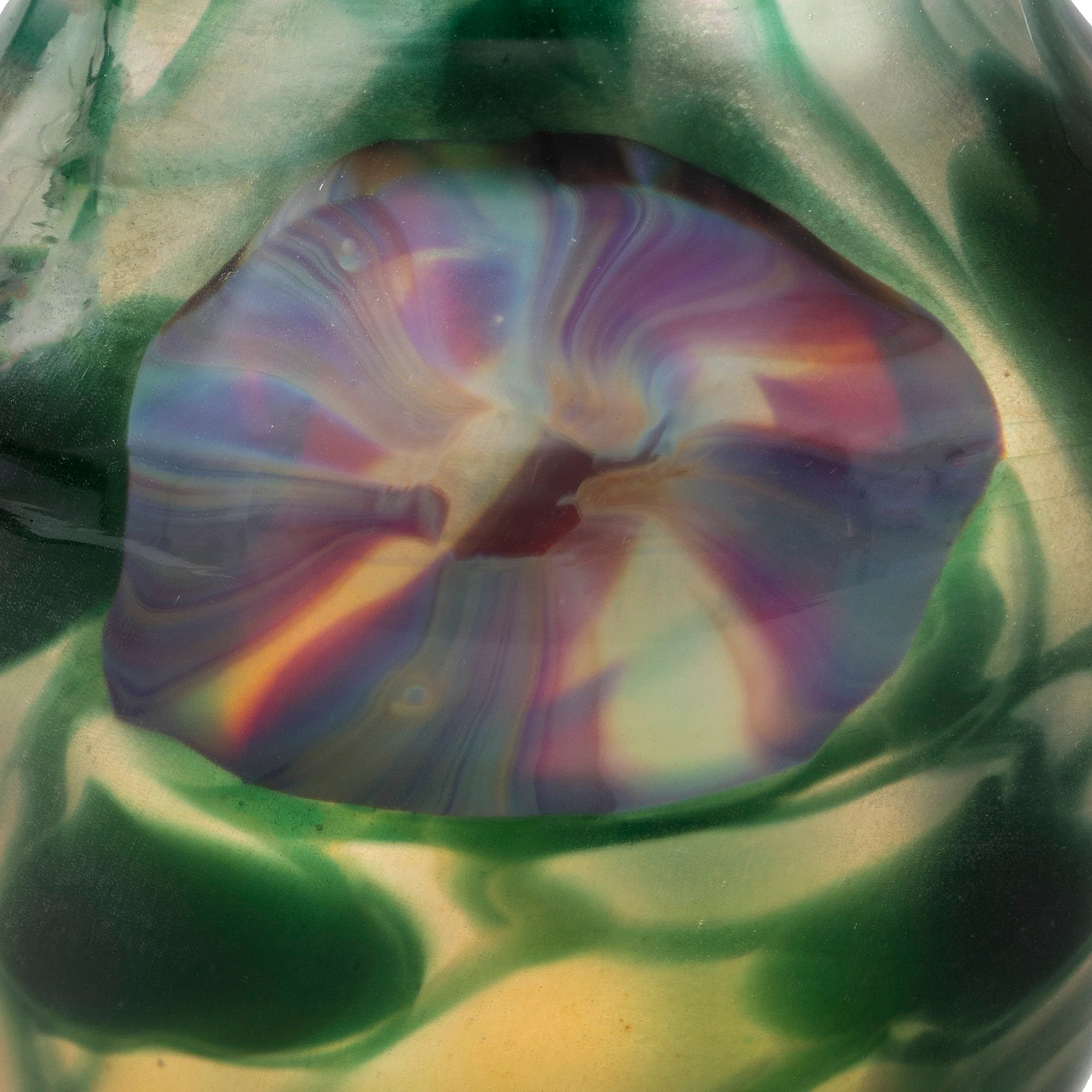 Tiffany Studios New York "Morning Glory" Paperweight Favrile Glass Vase - Image 4