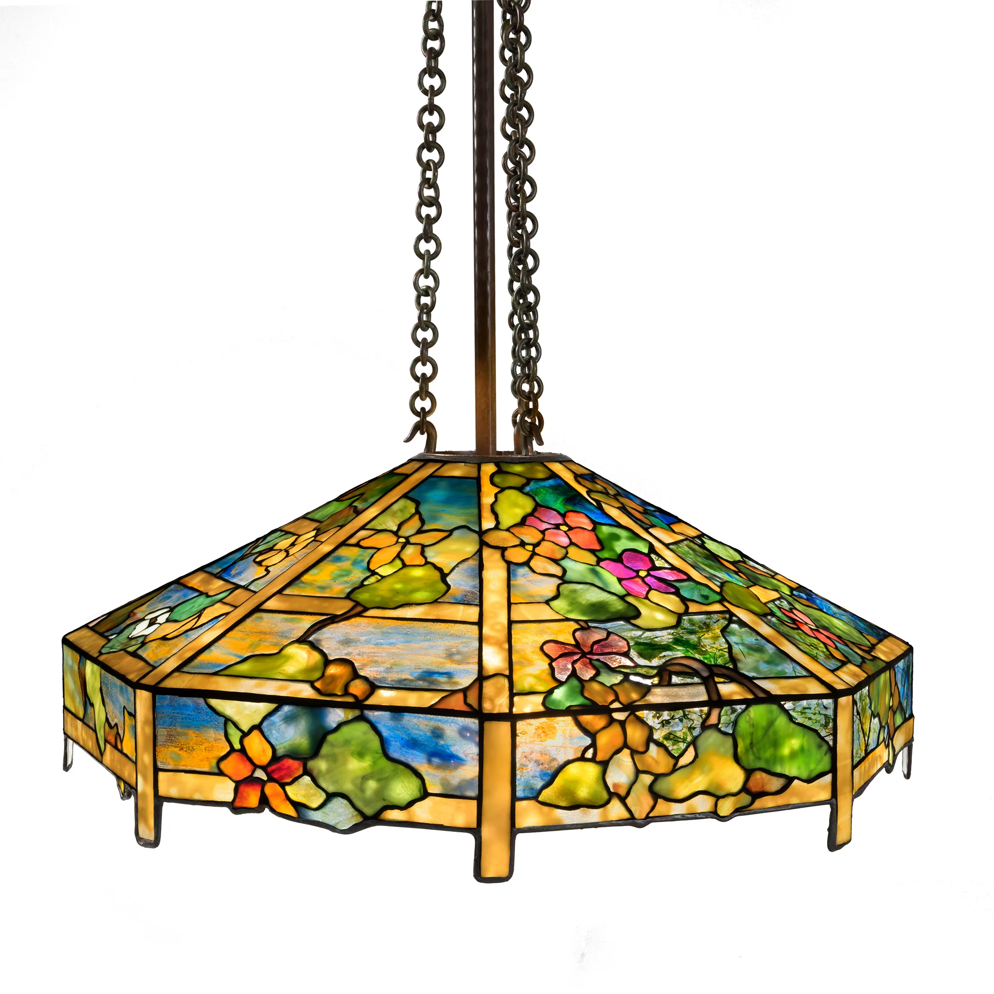 Tiffany Studios New York "Nasturtium" Chandelier - Image 6