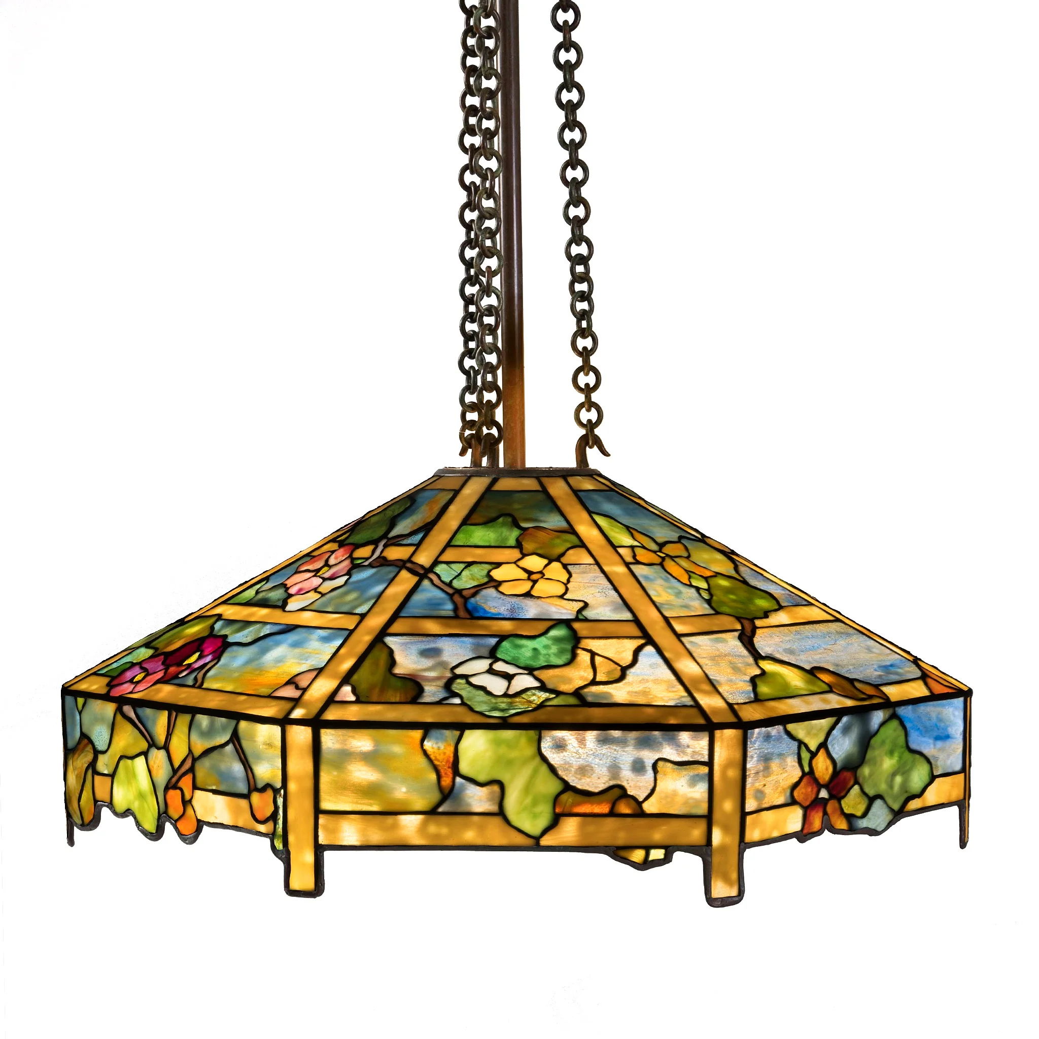 Tiffany Studios New York "Nasturtium" Chandelier - Image 7