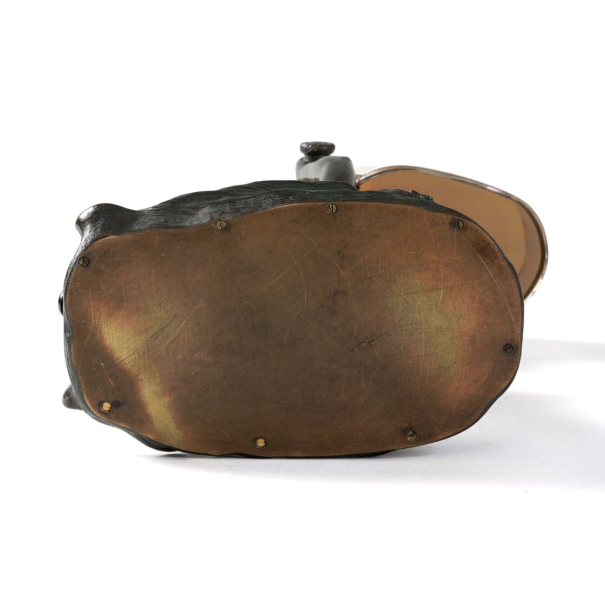 Tiffany Studios New York "Nautilus" Table Lamp With "Mermaid" Base - Image 6