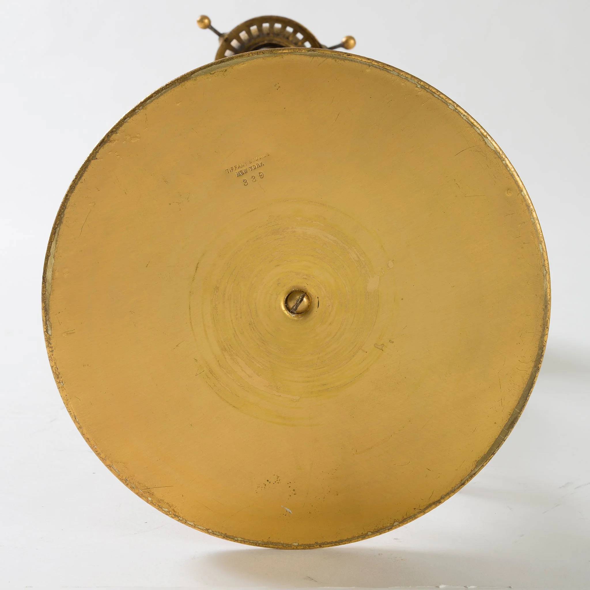 Tiffany Studios New York "Newell Post" Favrile Glass Desk Lamp - Image 7