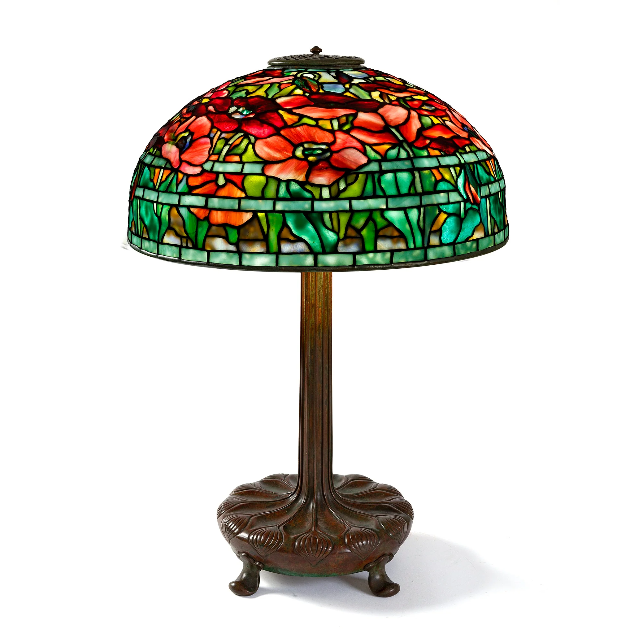 Tiffany Studios New York Pair of "Oriental Poppy" Table Lamps - Image 12