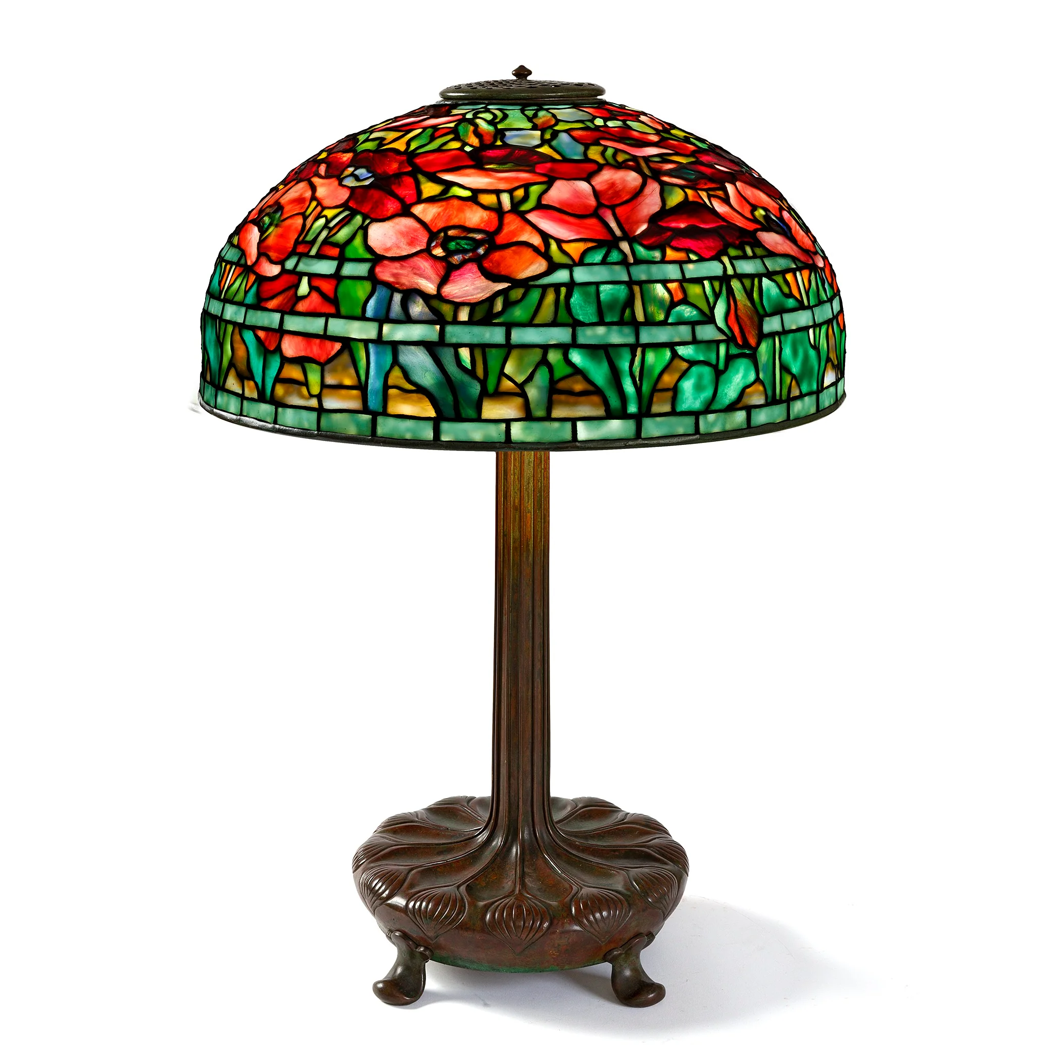Tiffany Studios New York Pair of "Oriental Poppy" Table Lamps - Image 13