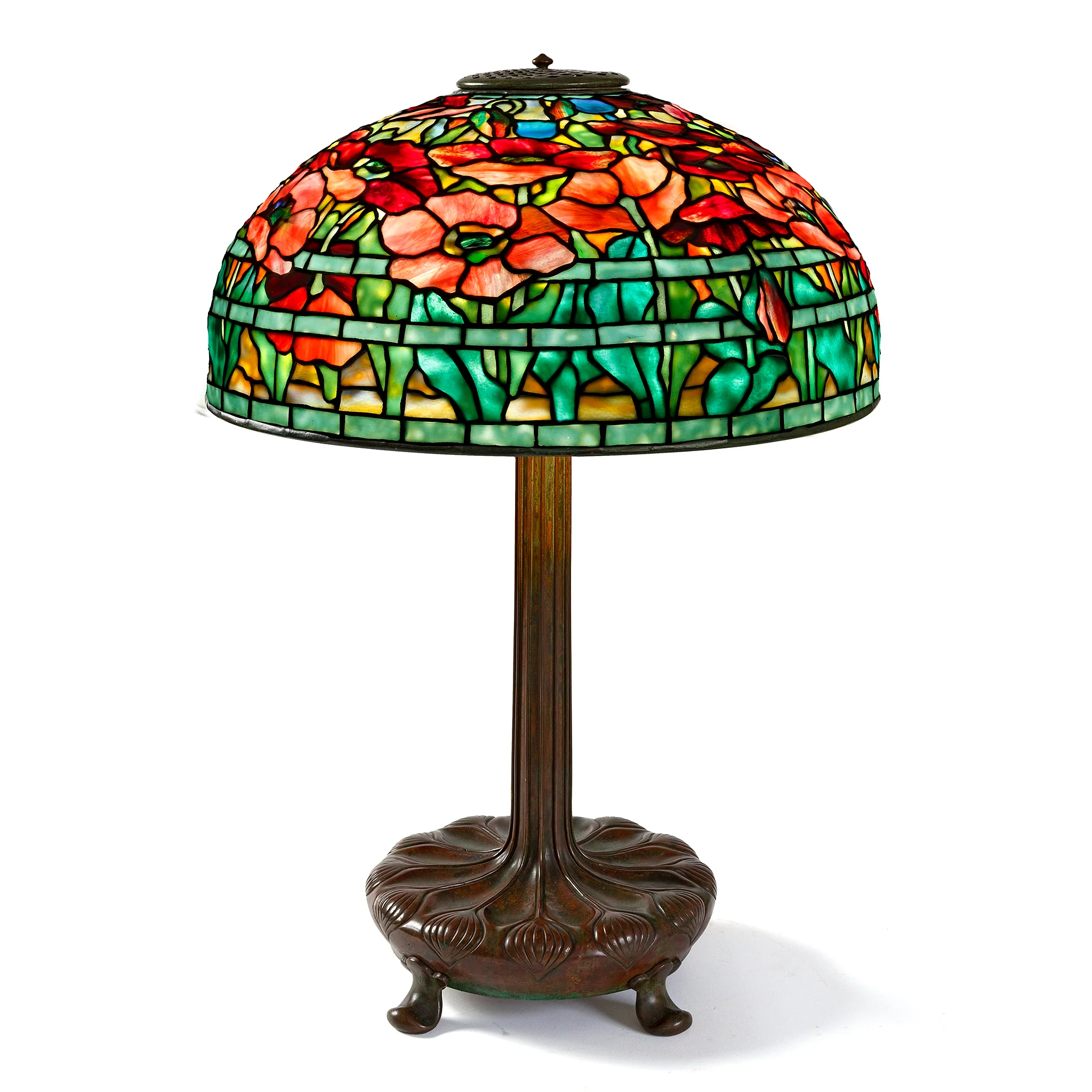 Tiffany Studios New York Pair of "Oriental Poppy" Table Lamps - Image 14