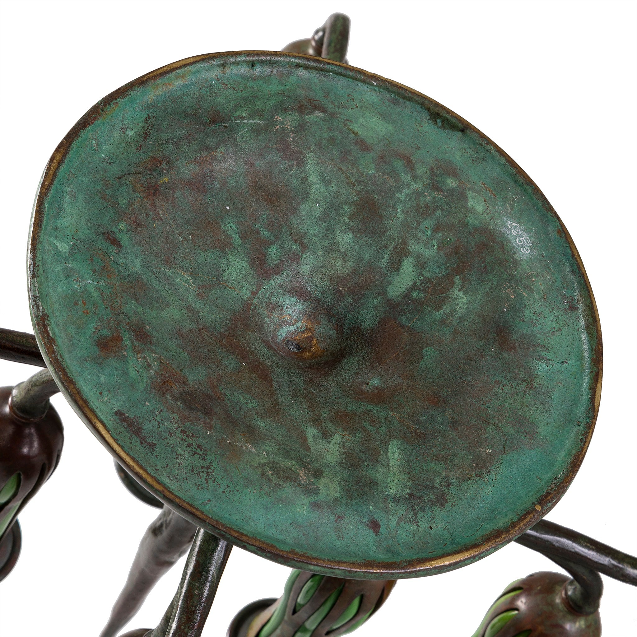 Tiffany Studios New York Pair of "Pineapple" Candelabrum - Image 6