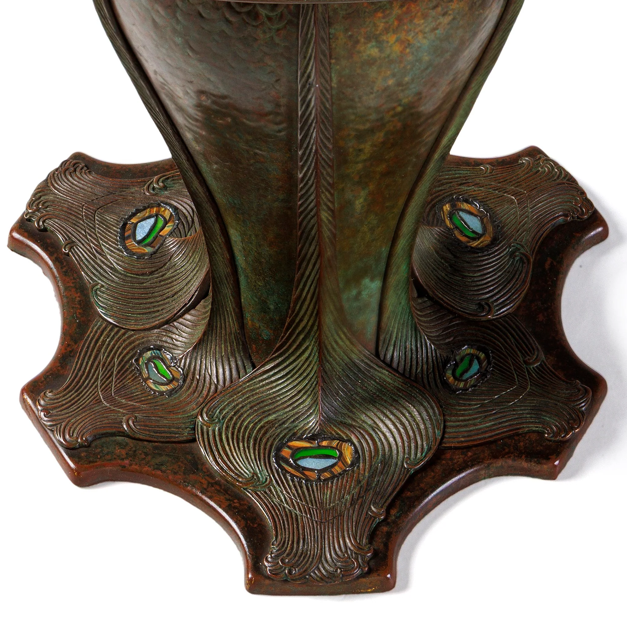 Tiffany Studios New York "Peacock" Table Lamp - Image 6