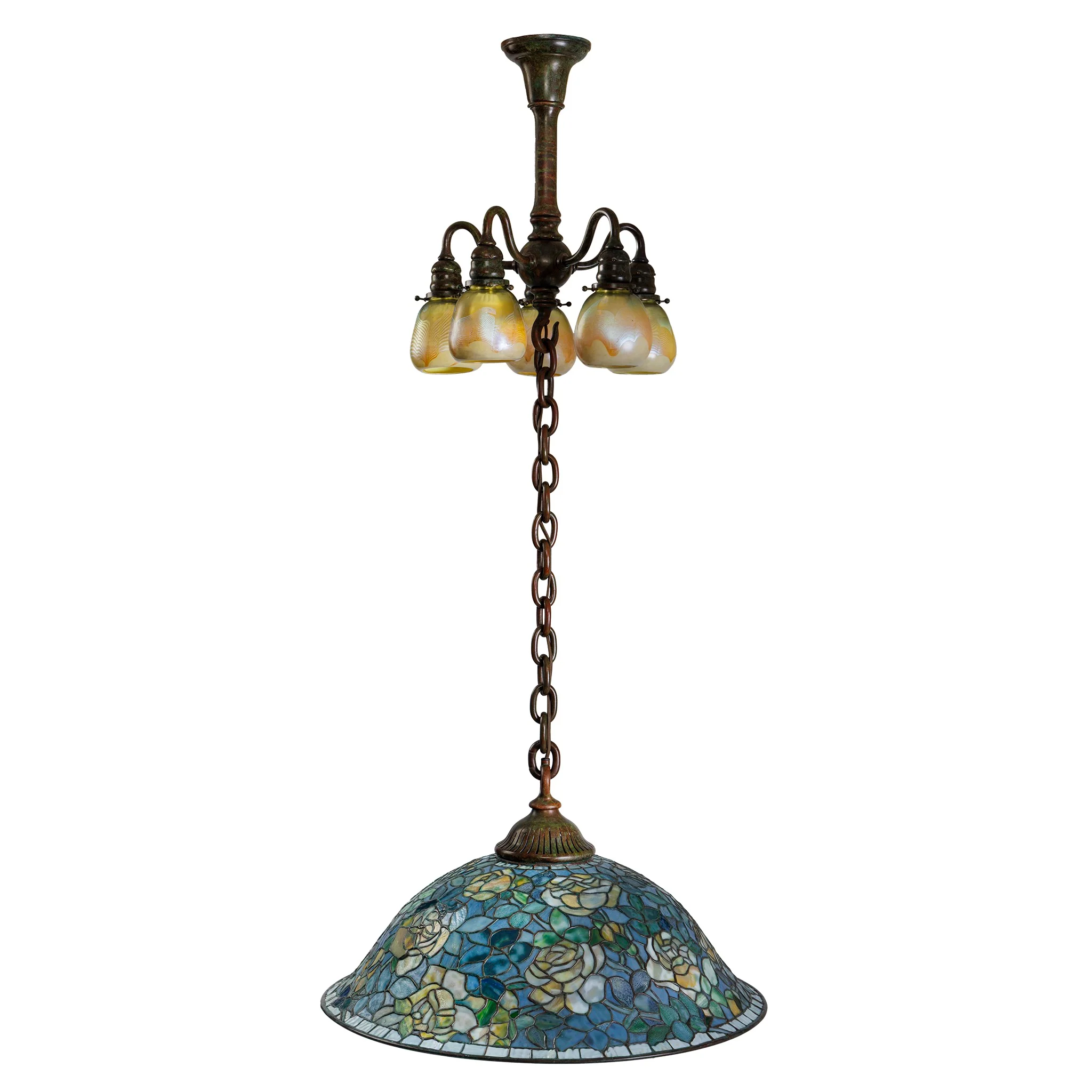 Tiffany Studios New York "Rose Bush" Chandelier - Image 6