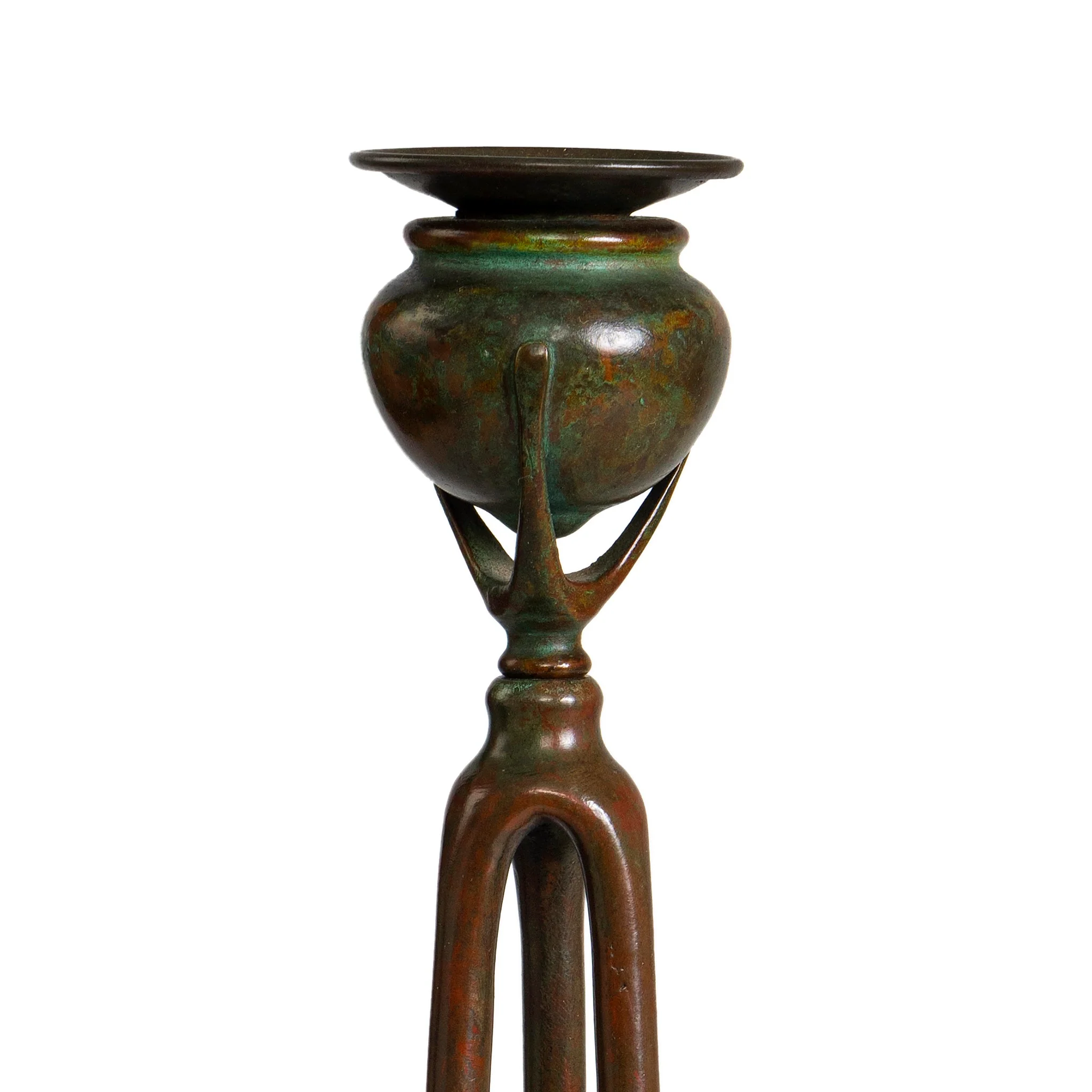 Tiffany Studios New York "Tripod" Candlestick with Snuffer - Image 3