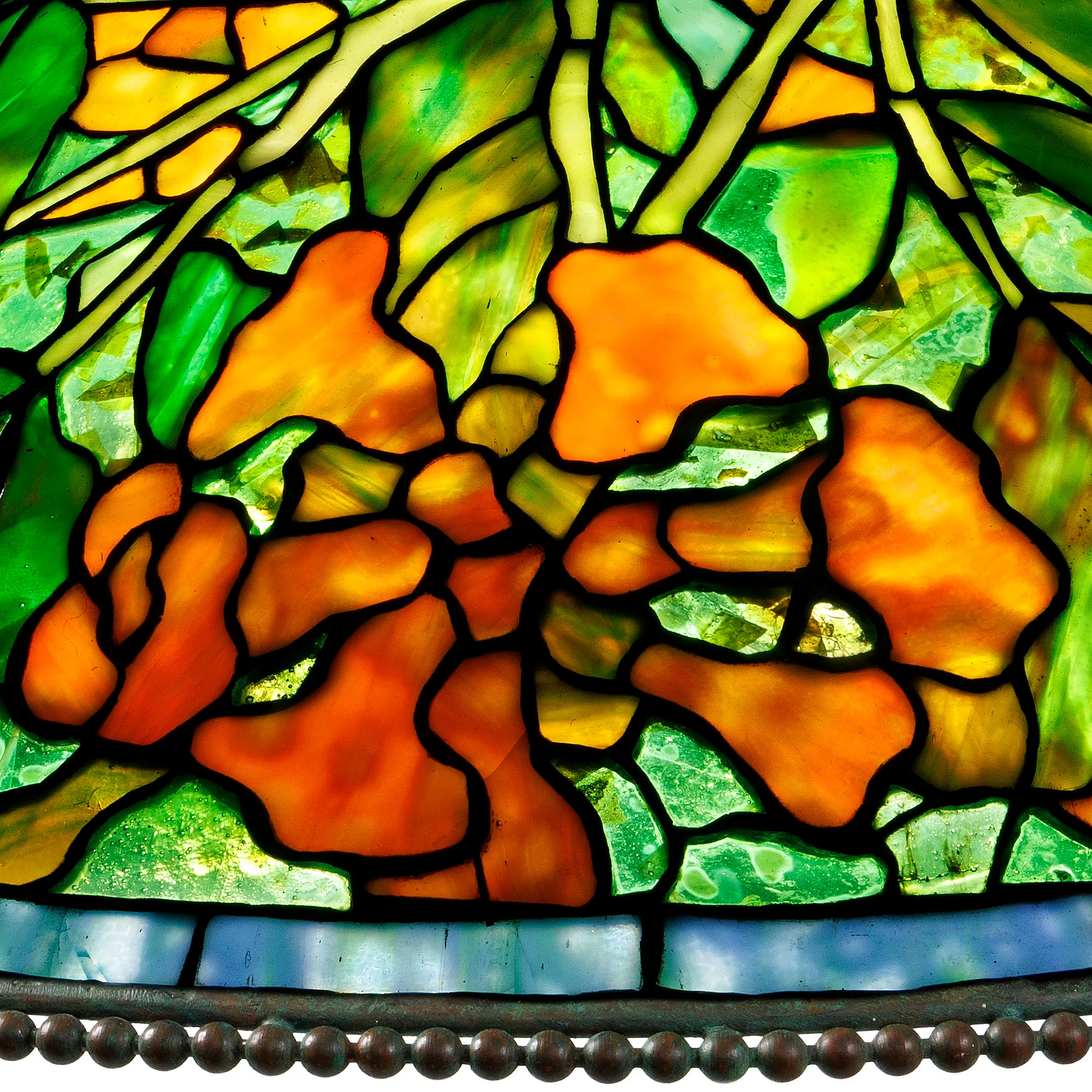 Tiffany Studios New York “Trumpet Creeper” Cone Chandelier - Image 4