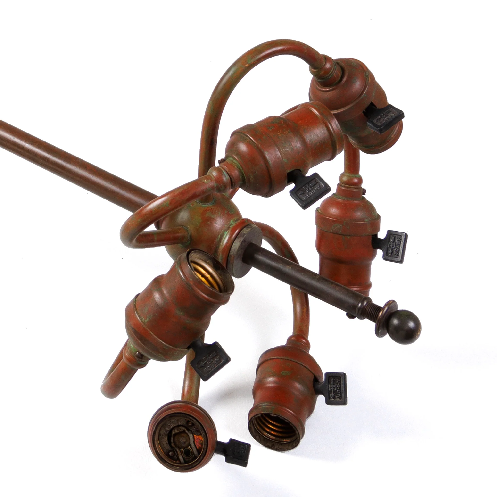 Tiffany Studios New York “Trumpet Creeper” Cone Chandelier - Image 6