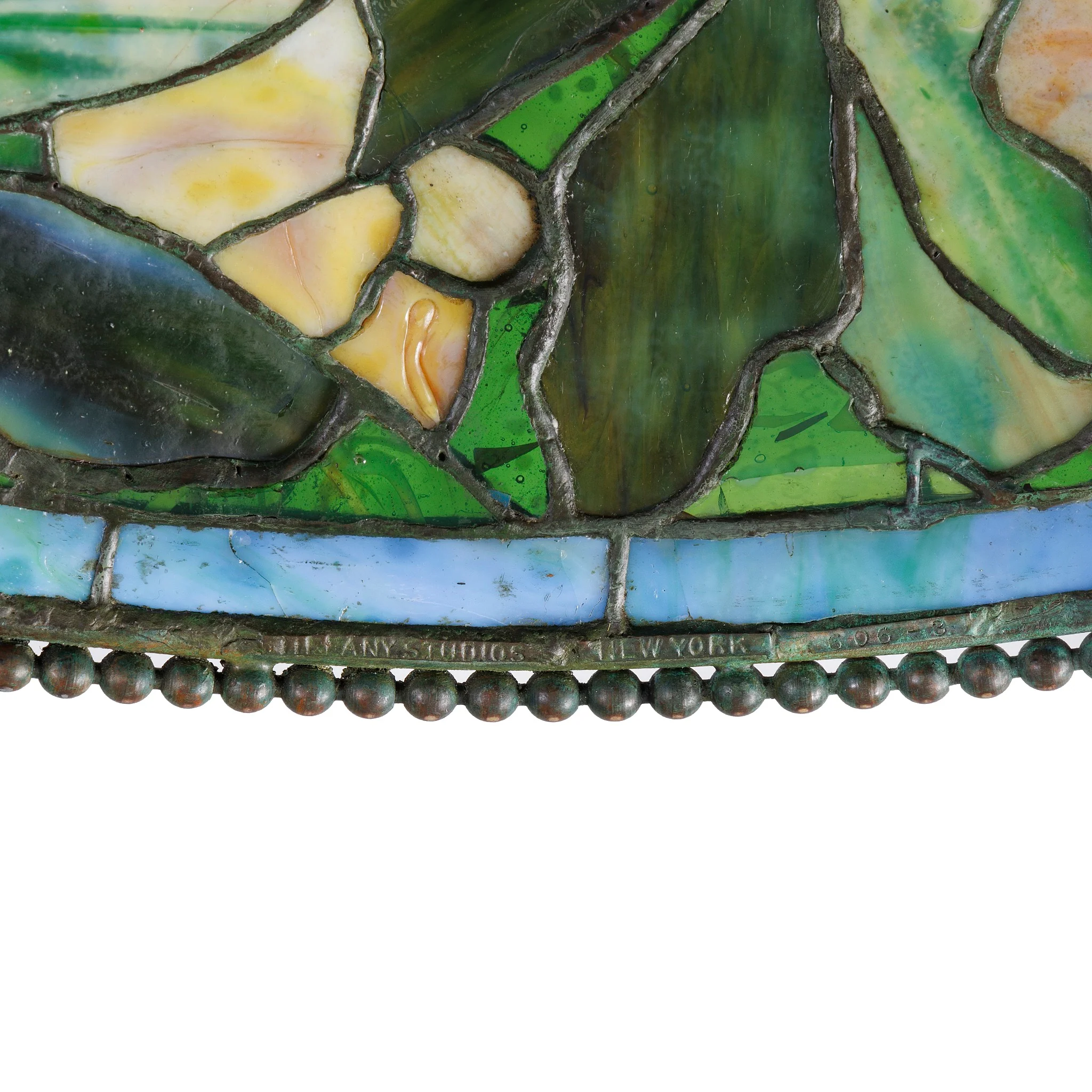 Tiffany Studios New York “Trumpet Creeper” Cone Chandelier - Image 7