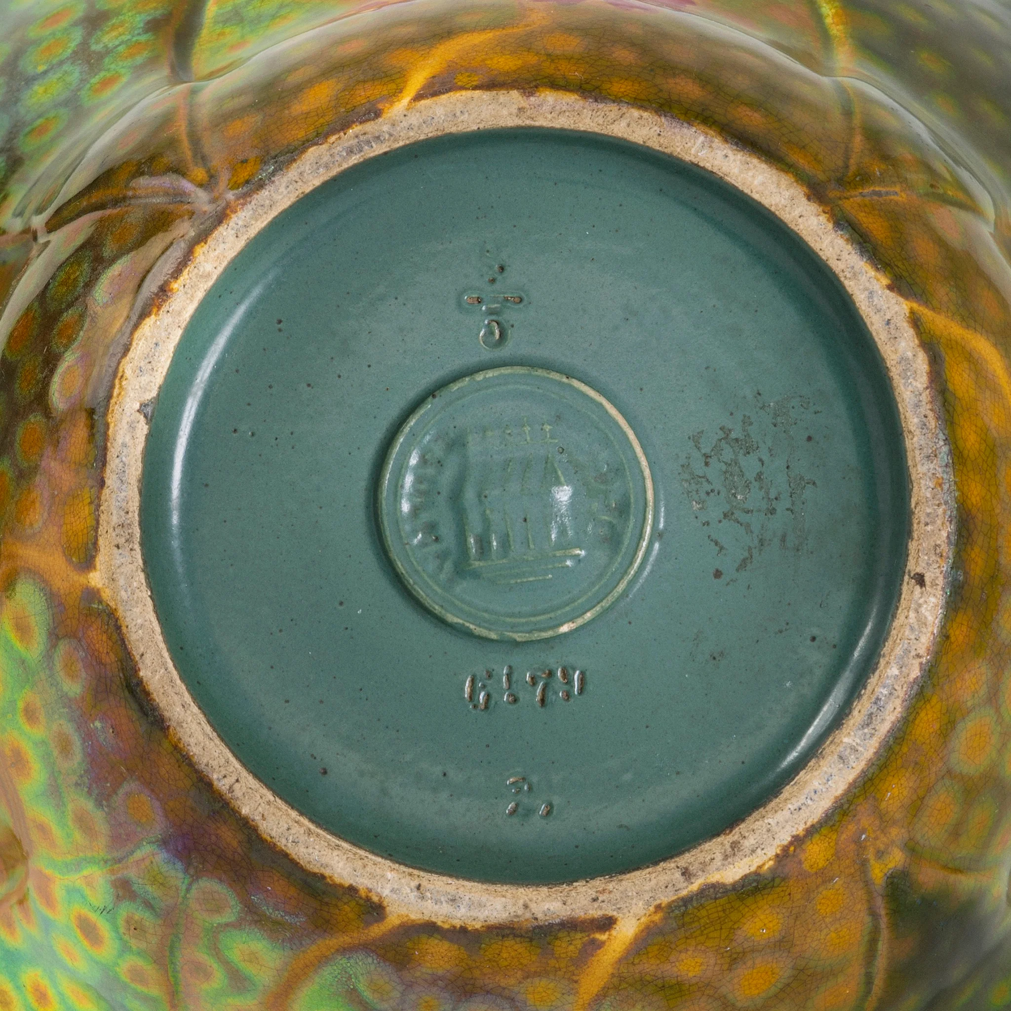 Zsolnay "Japanese Cosmos" Glazed Ceramic Vase - Image 5