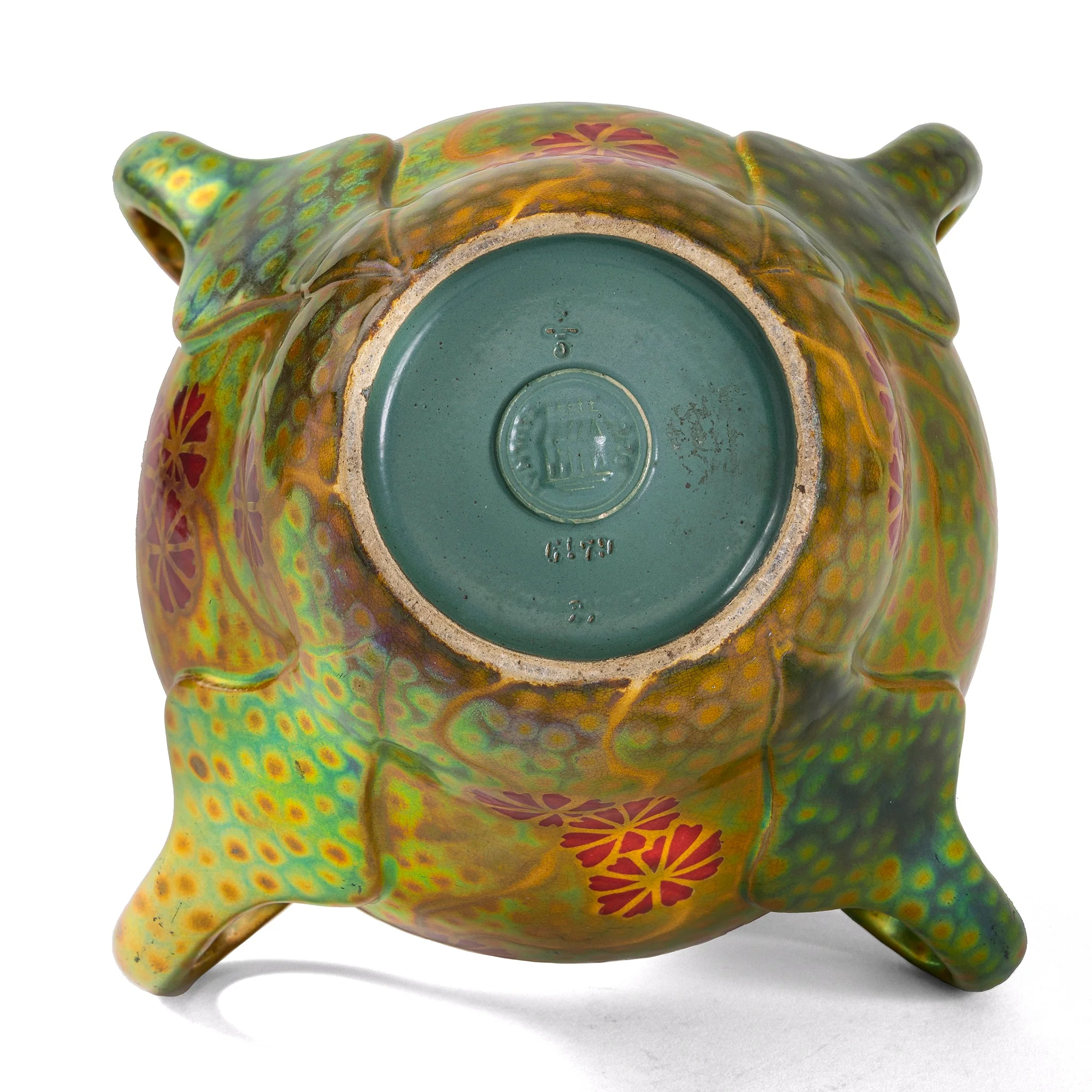 Zsolnay "Japanese Cosmos" Glazed Ceramic Vase - Image 6